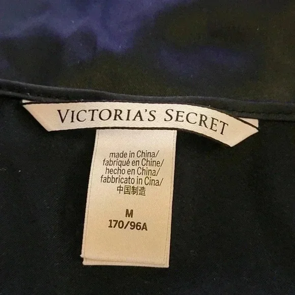 Victoria's Secret Black Silky Cami Sleep Shirt - M - Picture 5 of 5